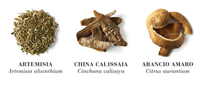 Three of the mainstay ingredients of vermouth. 